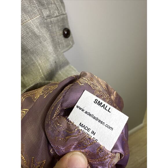 A Della Dress Suit Dress S Gray Tweed 100% Wool Old Money Preppy Romantic - Picture 7 of 10